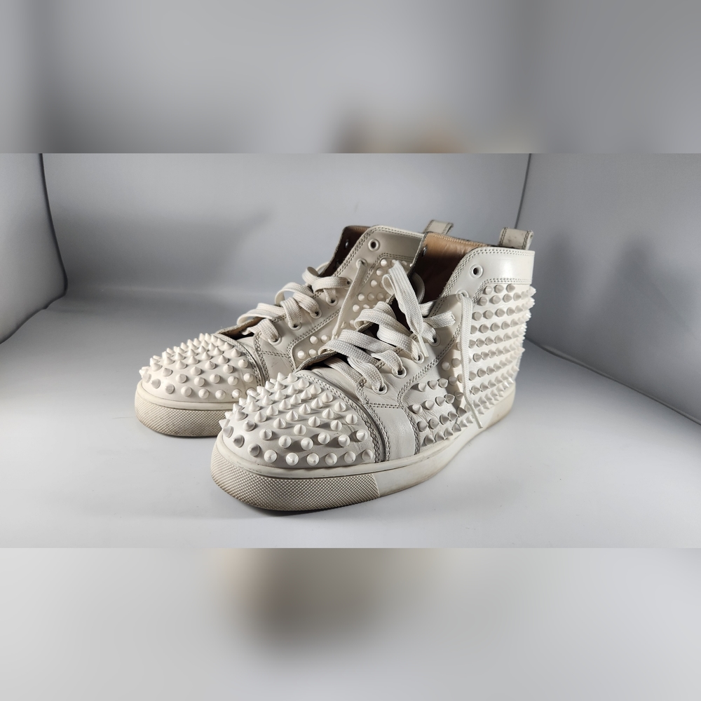 COPY - Christian Louboutin  LEATHER HIGH TRAINERS Size 9